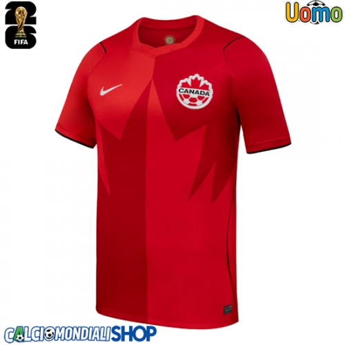 Maglie da calcio Canada Prima Maglia Mondiali 2026  Manica Corta